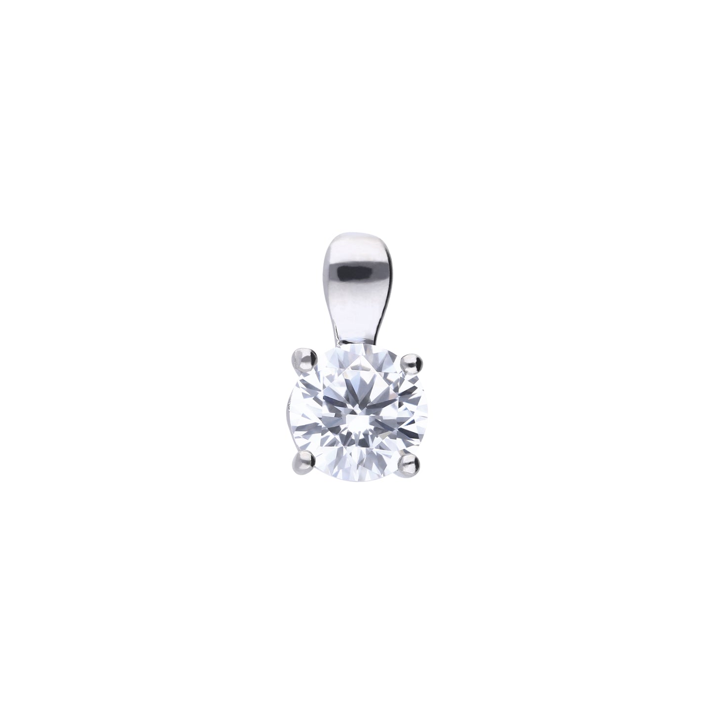 Diamonfire CZ 4-Claw Solitaire Pendant 1.00ct P4919