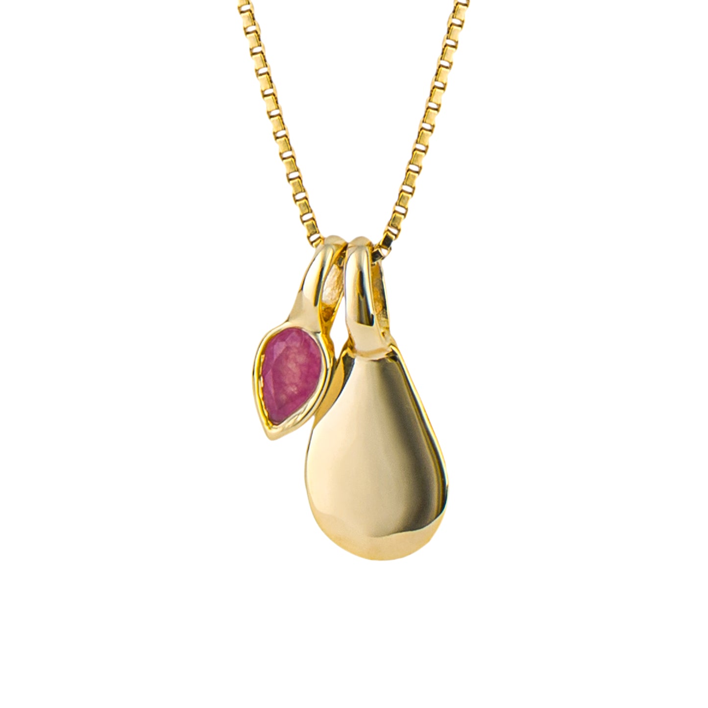 Semi-Precious Engravable Birthstone Pendant