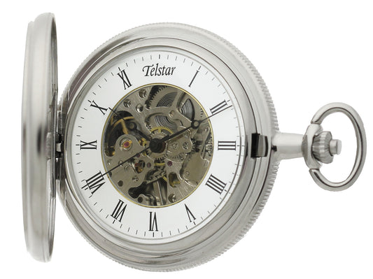 Telstar Mechanical Skeleton Pocket Watch P9012 CSW