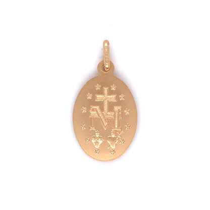 9ct Yellow Gold 20mm Miraculous Medal