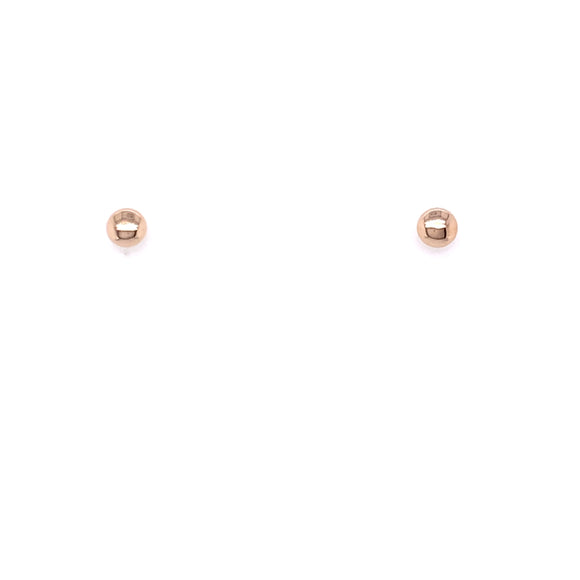 9ct Gold 3mm Bouton Stud Earrings CB5873