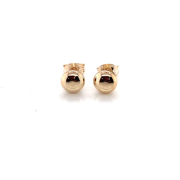 9ct Gold 5mm Bouton Stud Earrings CB5875