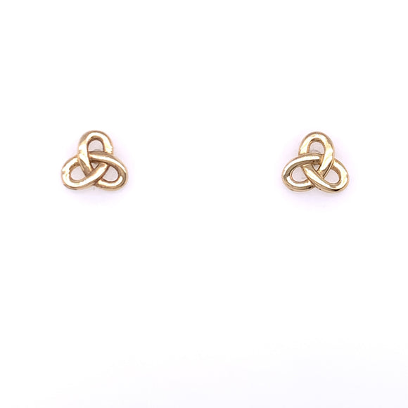 9ct Gold Celtic Knot Stud Earrings