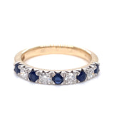 9ct Gold Sapphire & Diamond Eternity Ring