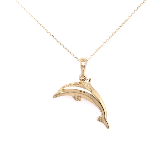 9ct Gold Dolphin Pendant