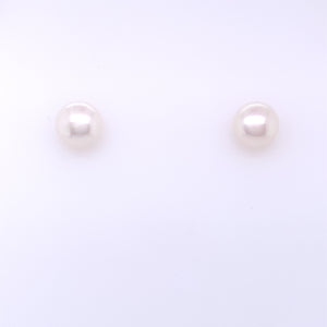 Freshwater Bouton Pearl 6.5-7mm 9ct Gold Stud Earrings GEP350