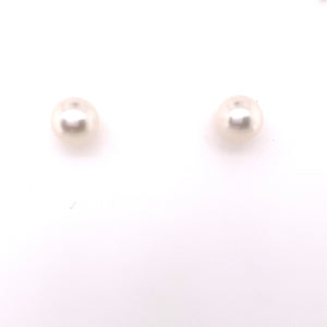 Freshwater Bouton Pearl 7-7.5mm 9ct Gold Stud Earrings
