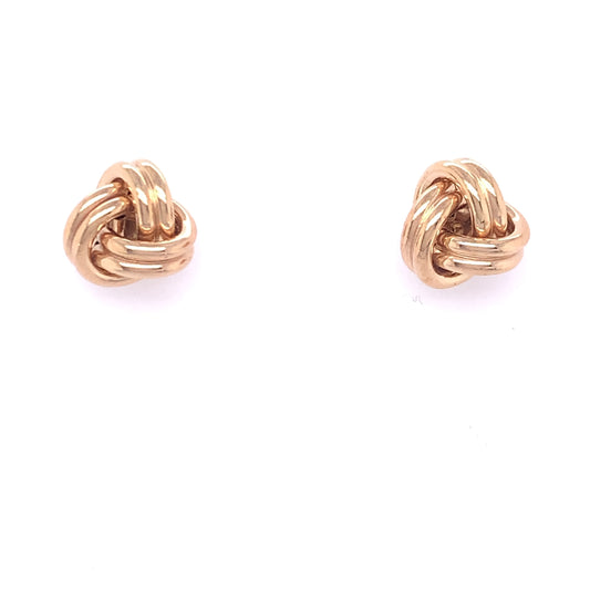 9ct Gold Knot Stud Earrings GE936