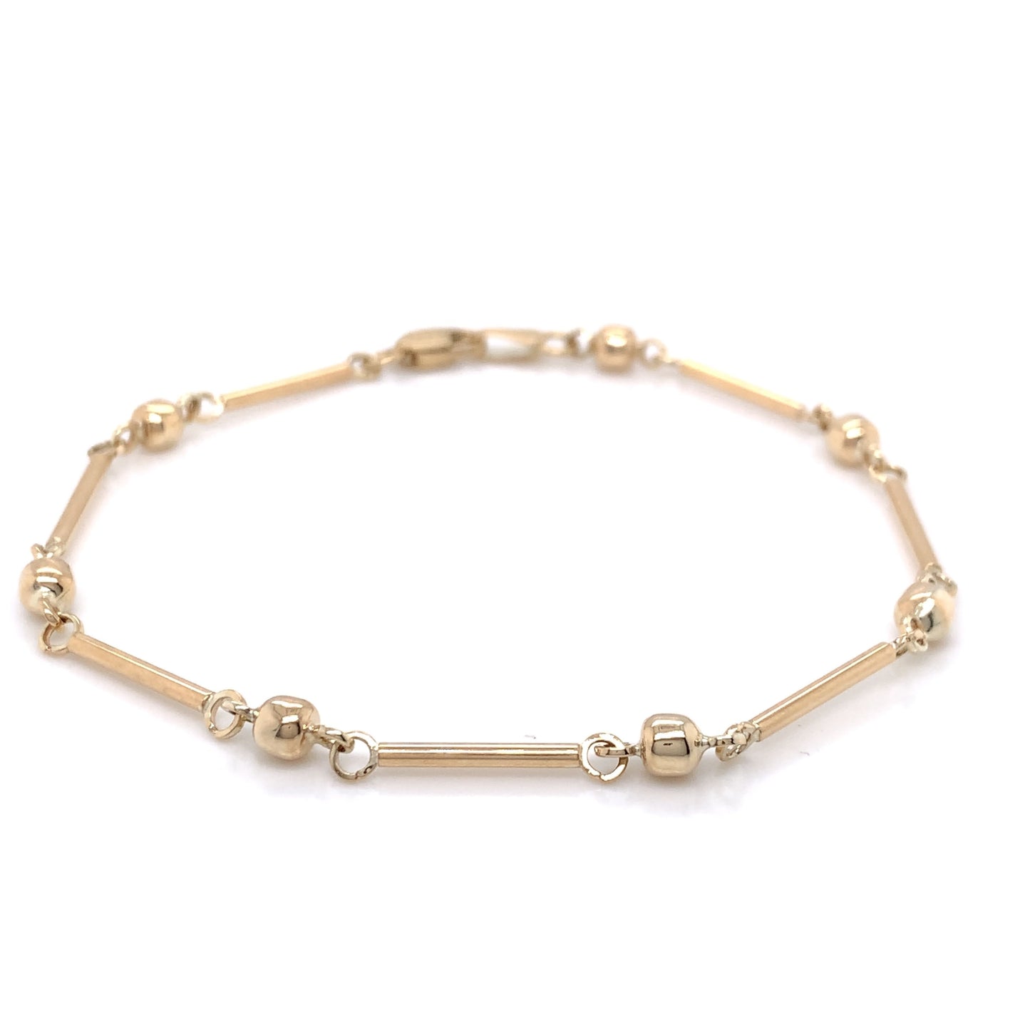 9ct Gold Ball & Bar Bracelet