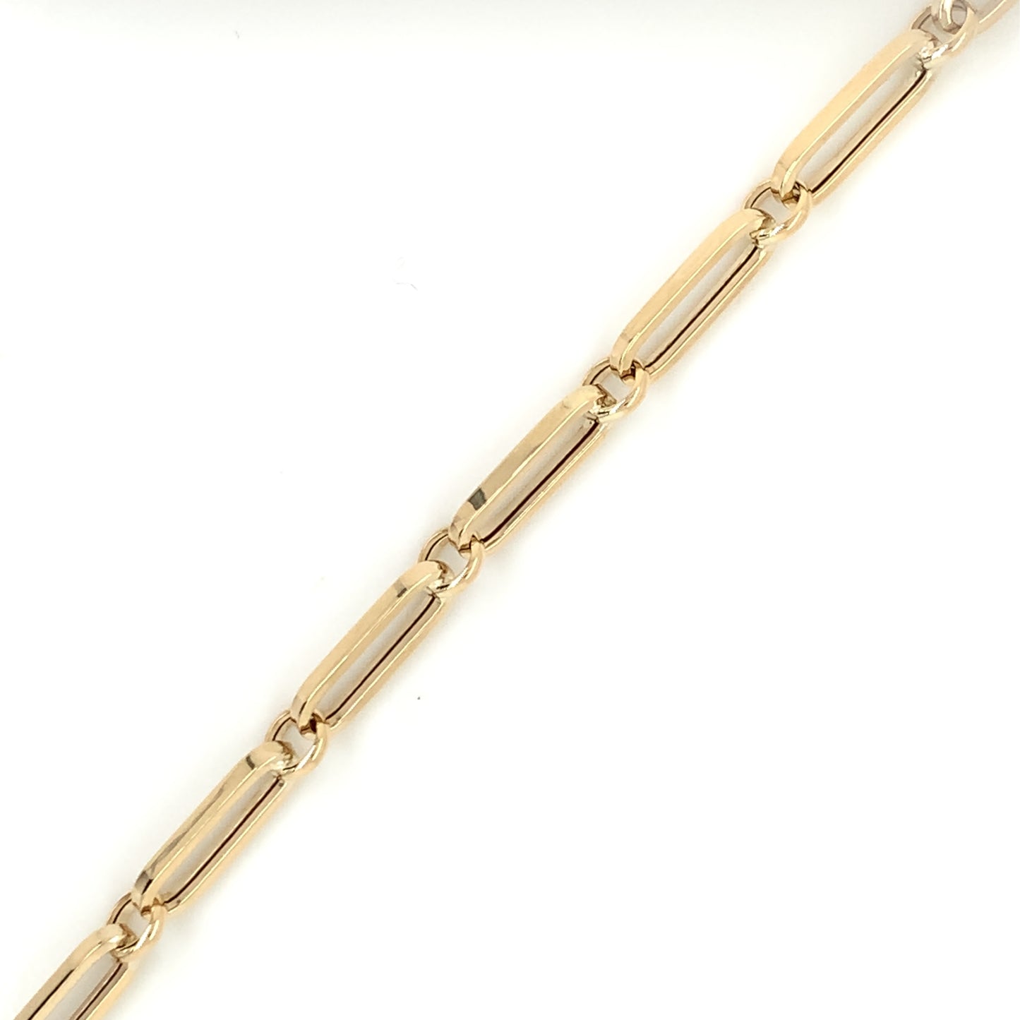 9ct Gold Hollow Paperlink Bracelet GB442