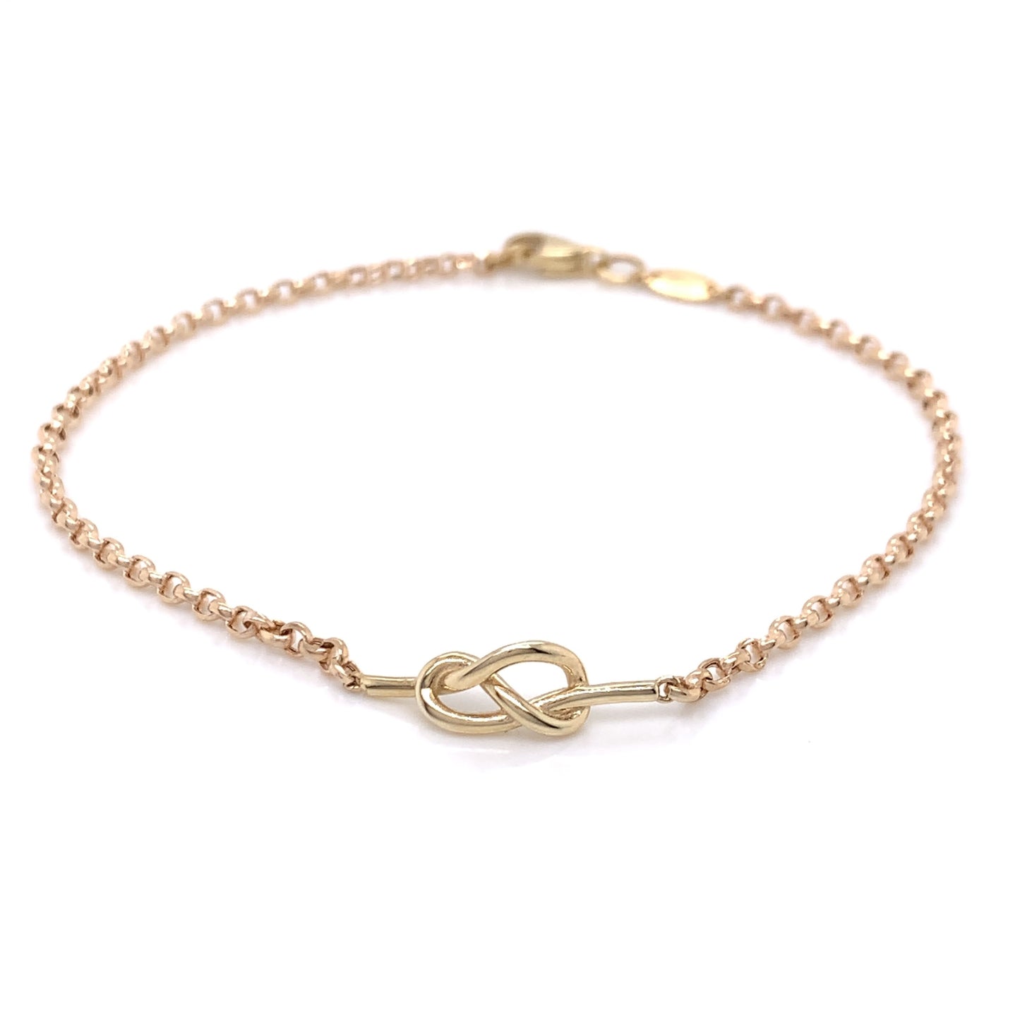 9ct Gold Love Knot Bracelet GB458