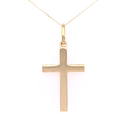 9ct Yellow Gold  Medium Polished Cross GP783