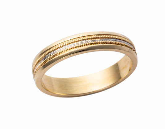 Men's 5mm Wedding Band Pattern 12