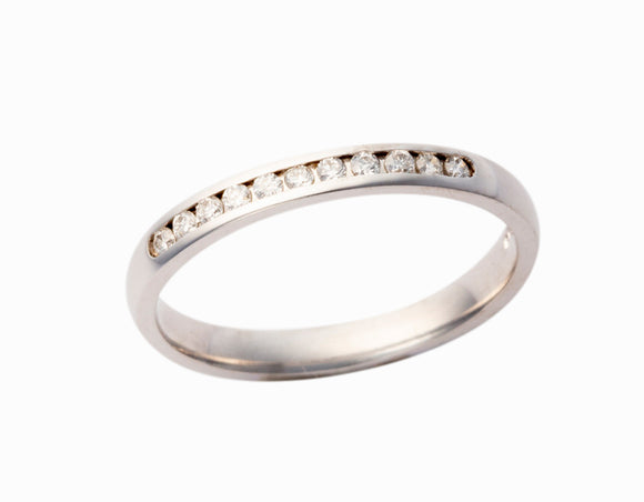 Diamond Channel-set 3mm Wedding Ring pattern 200