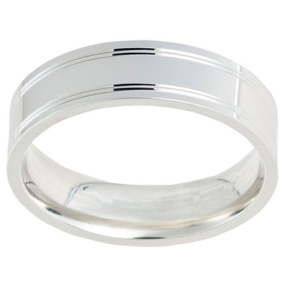 Men's 6mm Wedding Band Pattern 274