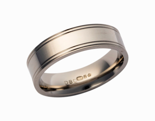 Men's 6mm Wedding Band Pattern 274