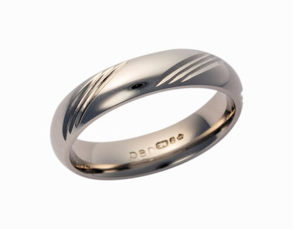 Men's 5mm Wedding Band Pattern 300