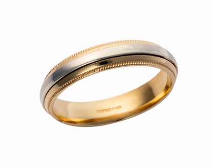 9ct Gold 5mm Wedding Band Pattern 30T