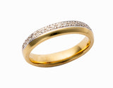 Ladies 4mm Diamond-set Wedding Ring Pattern 317