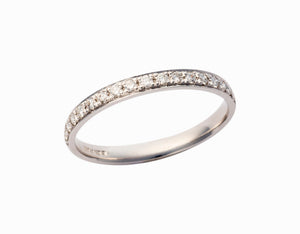 Ladies 3mm Diamond-set Wedding Ring Pattern 319