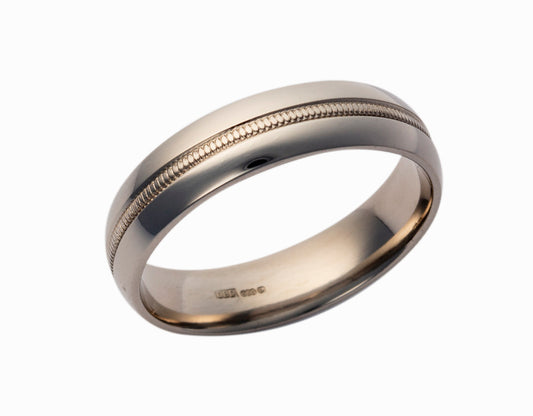 Men's 6mm Wedding Band Pattern 409