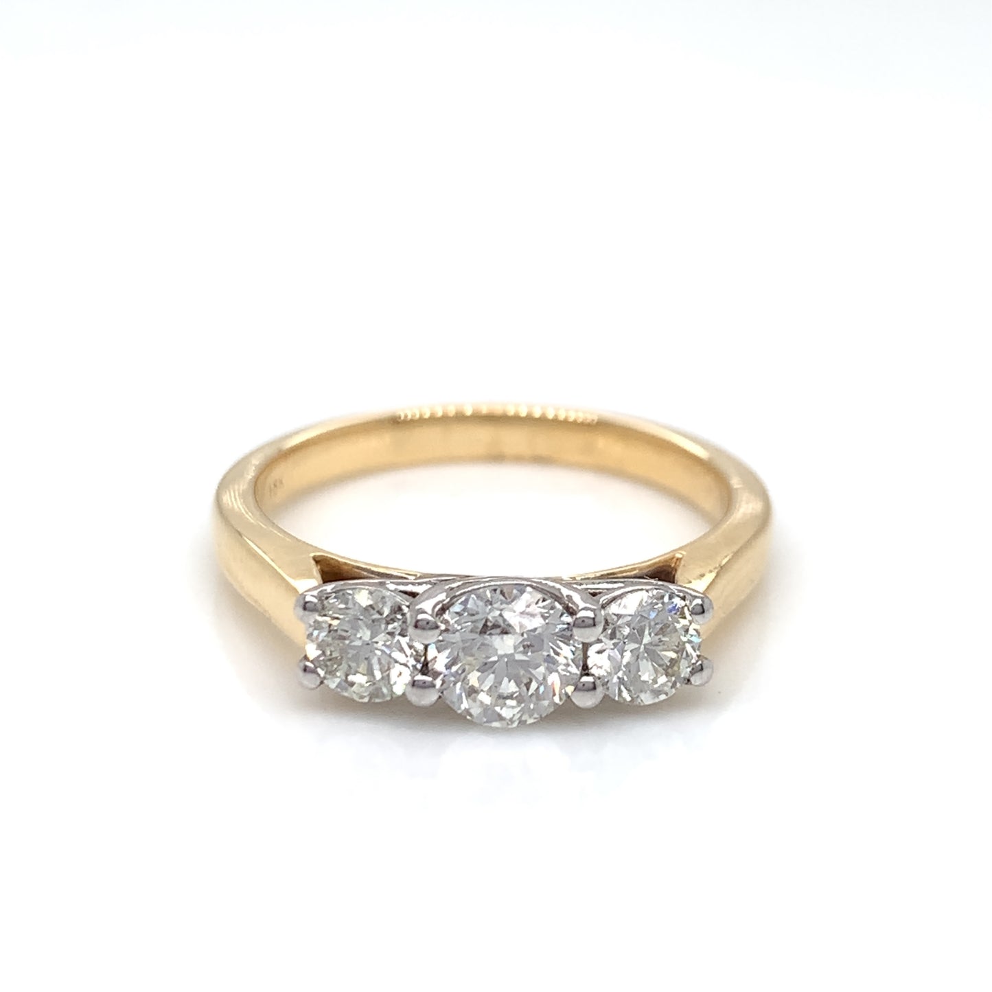 18ct Gold  Diamond Trilogy 1.00ct Ring