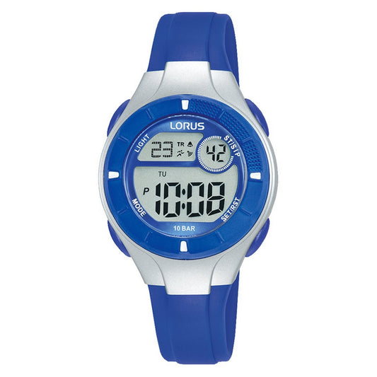 LORUS DIGITAL KIDS BLUE SILICONE STRAP