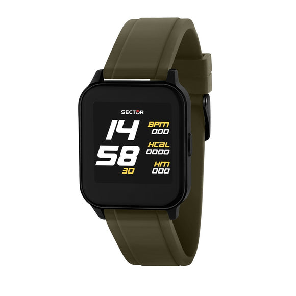Sector S-05 Smart 39x33mm Green Silicone Watch