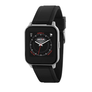 Sector S-05 Smart 39x33mm Black Silicone Watch R3251550003