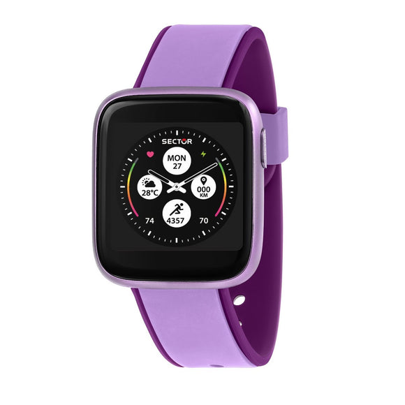 SECTOR SMART S-04 LILAC CASE & LILAC SILICONE STRAP WATCH R3253158009