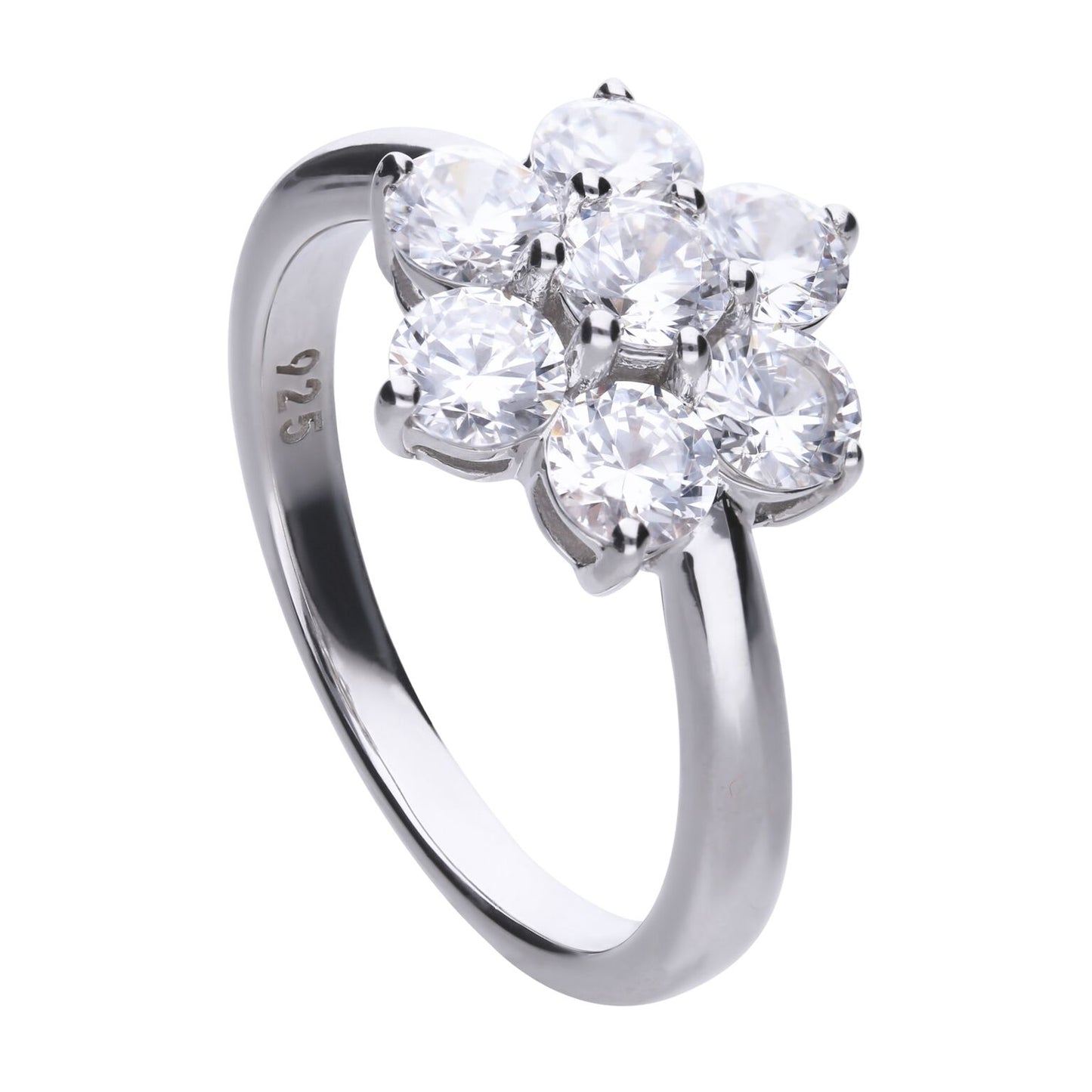 Diamonfire Flower Cluster Ring R3656