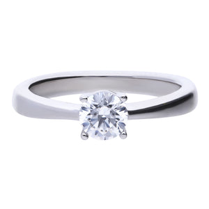 Diamonfire 4-Claw CZ Solitaire Ring 0.75ct R3751
