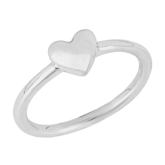Sterling Silver Puffed Heart Ring R3834