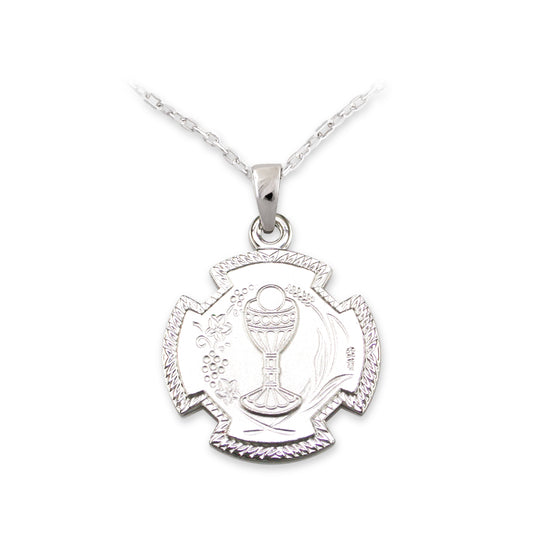 Sterling Silver Communion Medal R4198