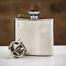 Hipflask 4oz Steel R8114