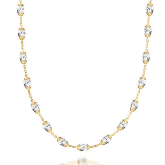 Real Effect Bracelet with Gold and Silver Beads RE7YLW
