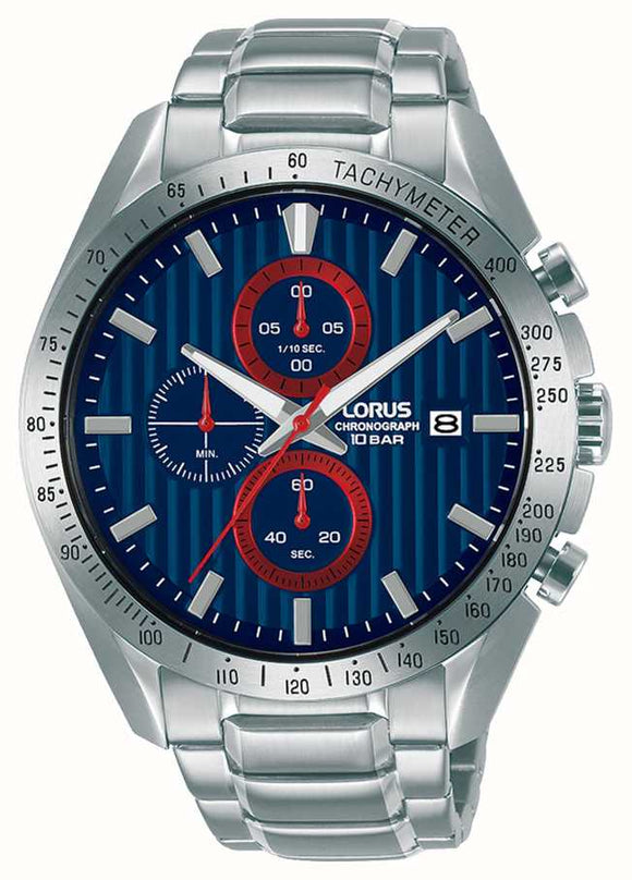 Lorus Sports Chronograph Quartz Blue Dial Watch
