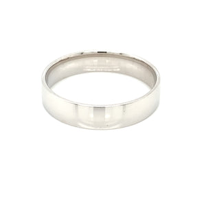 Sterling Silver Mens 5mm Court Polished Band Ring RSW016