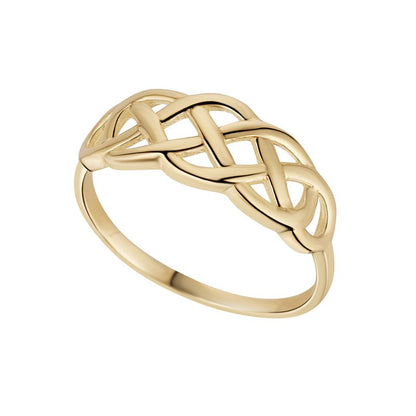 9ct Gold Woven Celtic Ring GR426