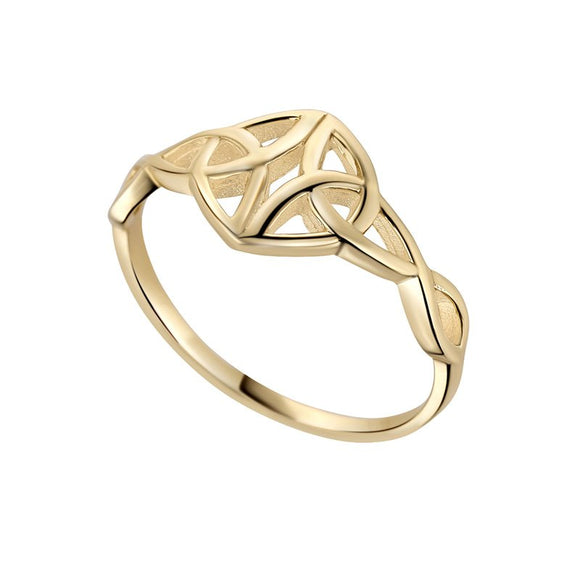 9ct Gold Celtic Trinity Knot Ring
