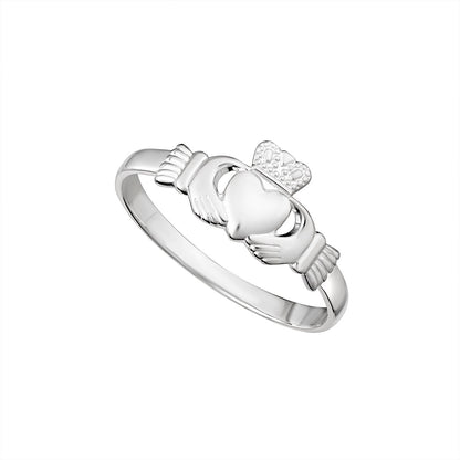 Sterling Silver Light Claddagh Ring S2279