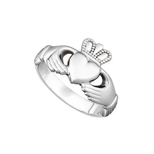 Sterling Silver Ladies Claddagh Ring S2543