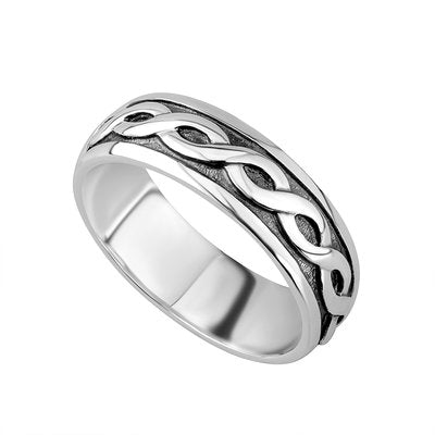 Sterling Silver Mens Celtic Ring S2649