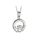 STERLING SILVER CLADDAGH NECKLACE