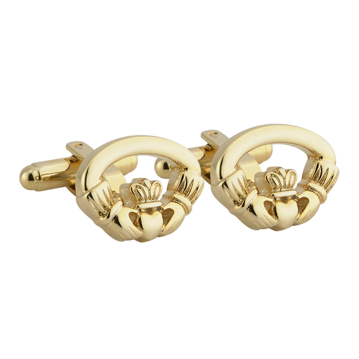 Oval Claddagh Cufflinks Gold-plated