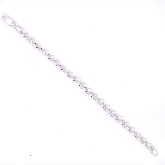 Sterling Silver Solid 6mm Round Belcher Bracelet SB8770