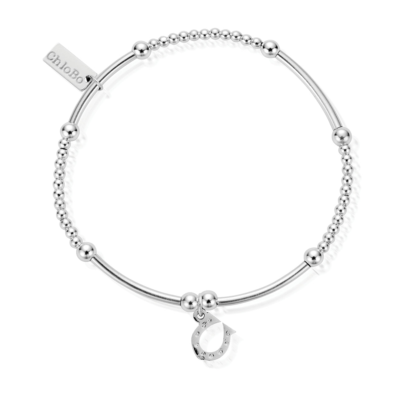 ChloBo Sterling Silver Cute Mini Horseshoe Bracelet