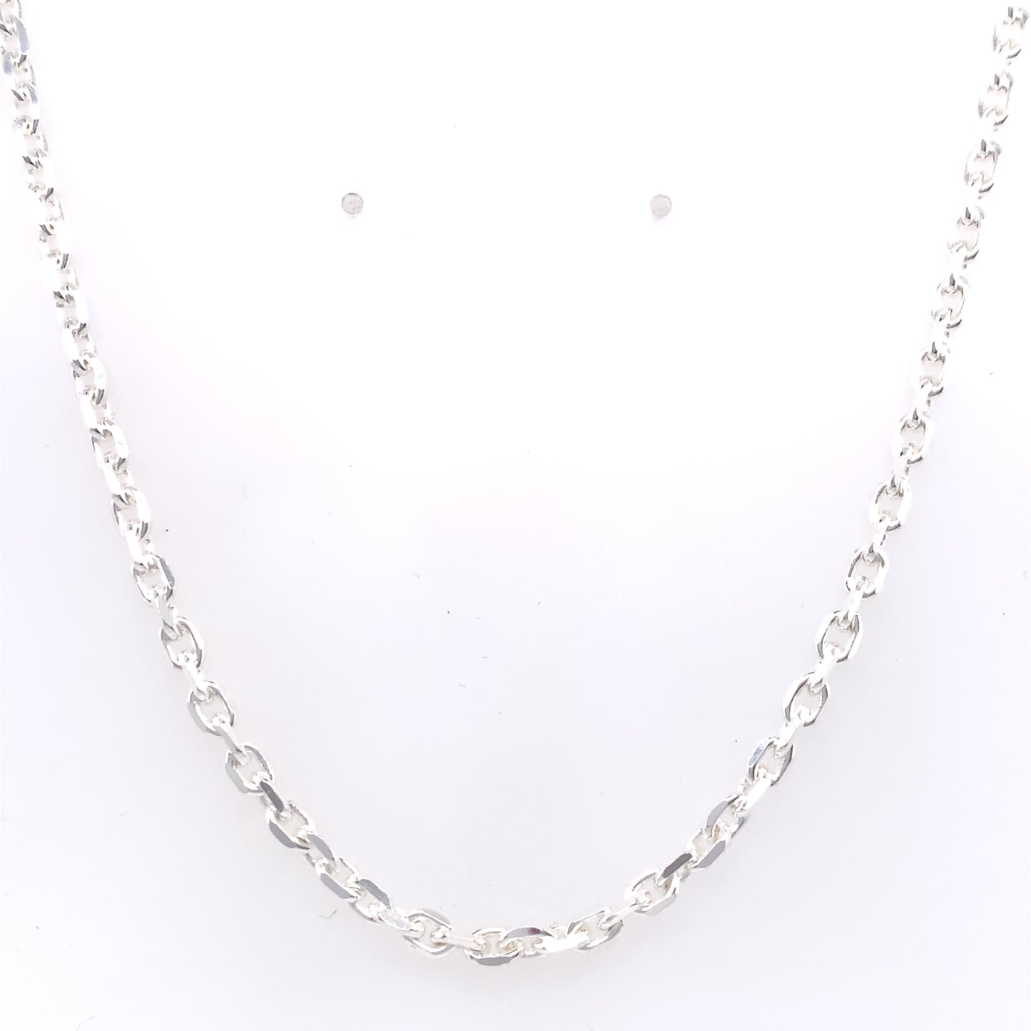 Sterling Silver Men's 20 inch Angle Filed Chain SC56/20