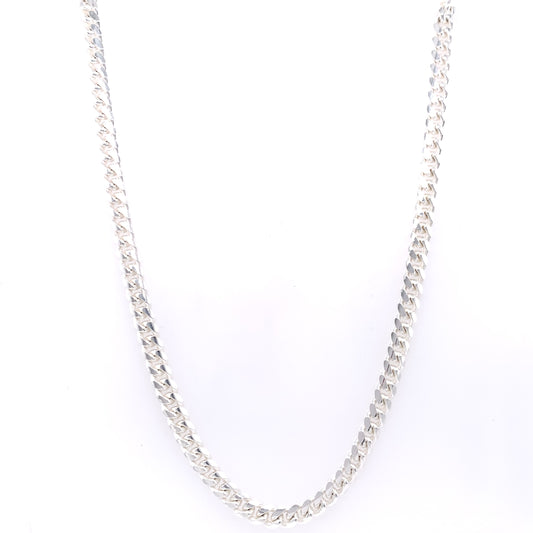 Sterling Silver Men's 20 inch Cuban Curb Chain