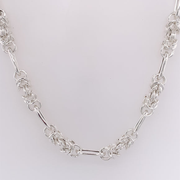 Sterling Silver Oblong Knot Chain
